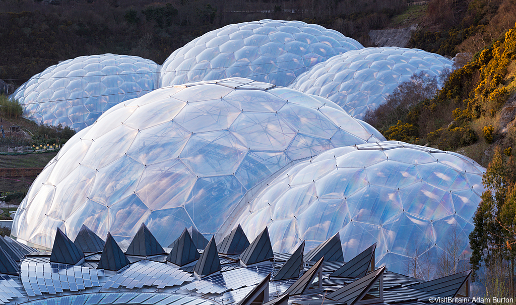 The Eden Project is a huge park open to the public.